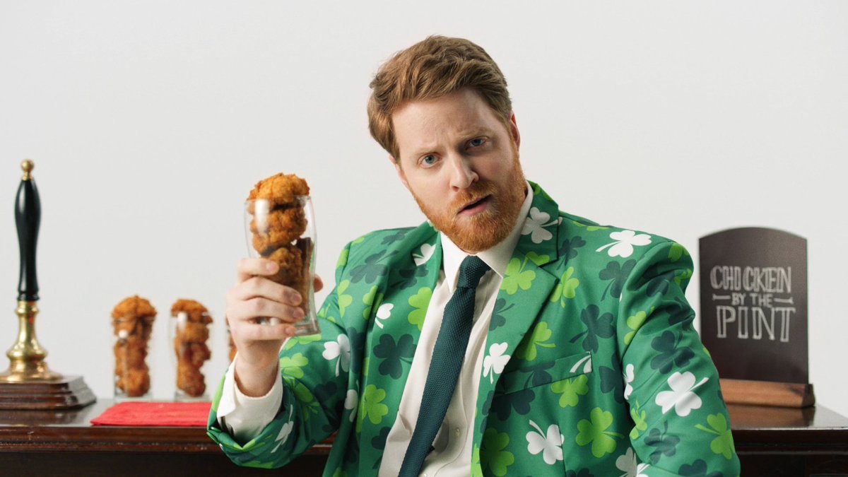 Just in time for St. Patrick's Day, '200% Irish' directed by <a href="/gilesripley/">Giles Ripley</a> for <a href="/kfc/">KFC</a> #wearepartizan #saintpatricksday partizan.com/video/kfc-200-…