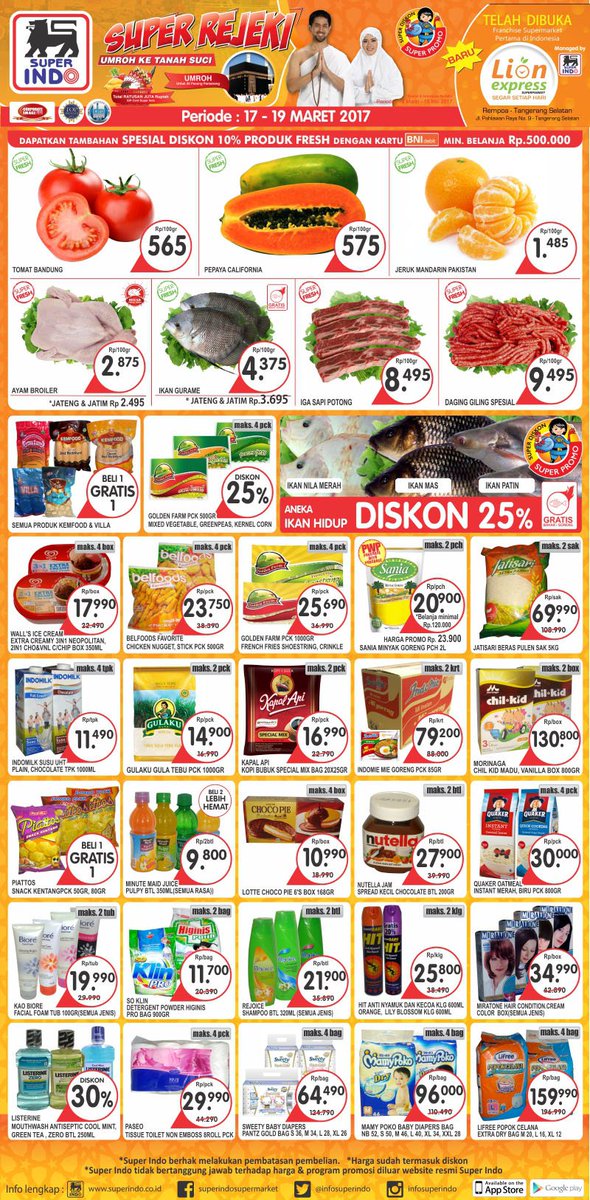 InfoSuperIndo's tweet photo. Super Indo Super Segar! Berikut promo koran Kompas (edisi 17-19 Maret 2017). Happy shopping! Info: https://t.co/aCxIypmwUO https://t.co/aubIclwefs