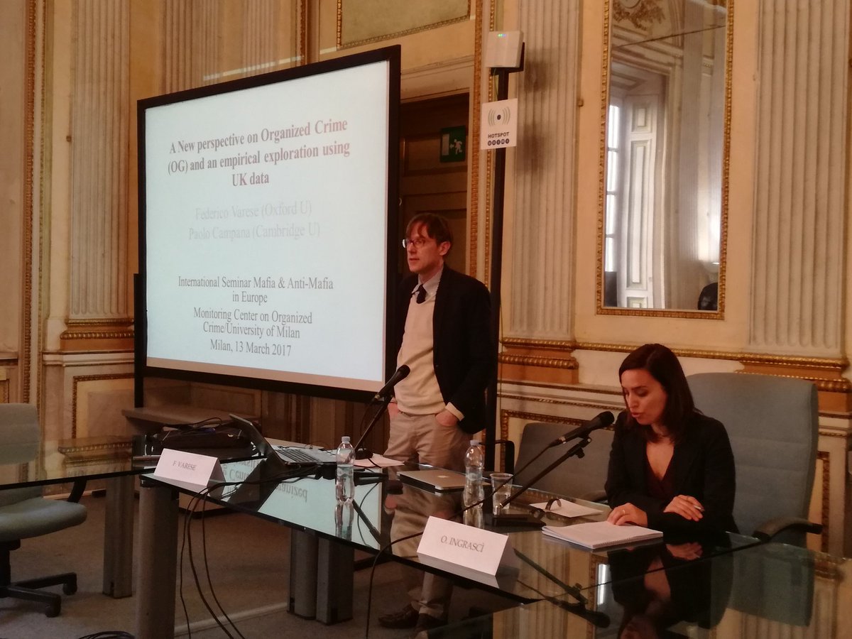 crossunimi's tweet photo. The seminar continues with Federico Varese's (University of Oxford) speech: "UK: a new perspective on organized crime" https://t.co/LQHZYWds3d