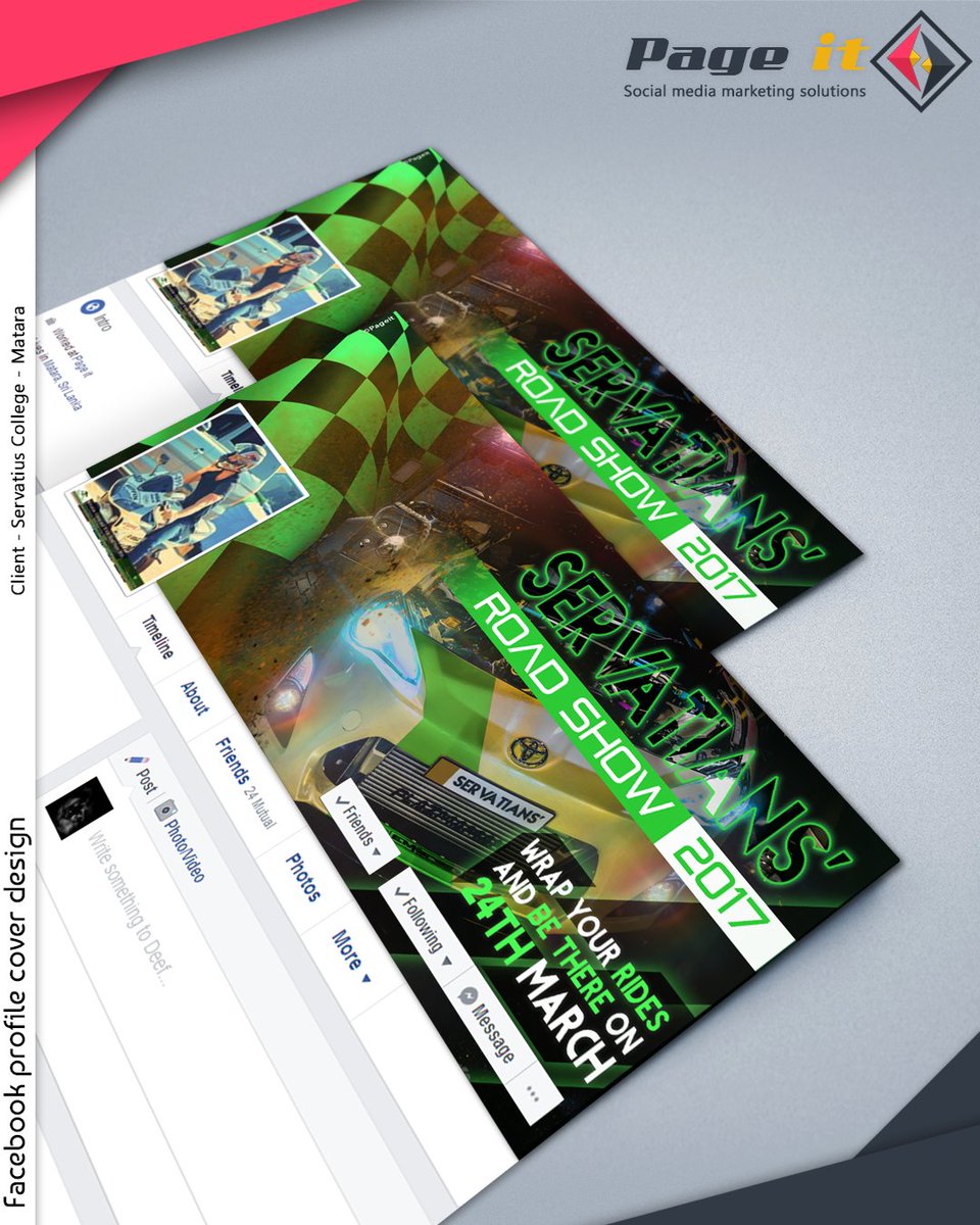 pageitlk's tweet photo. Facebook profile cover image design by us
Client - Servatius College Matara-Sri Lanka https://t.co/uAA3dmcijc