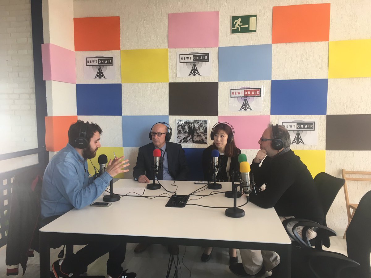newton_college's tweet photo. @newton_air @ISP @innovacionmec @UniversidadMH Radio Station aterriza en Newton #OMLD2 y entrevista a nuestros invitados especiales de ISP https://t.co/J0xBAlfKJH