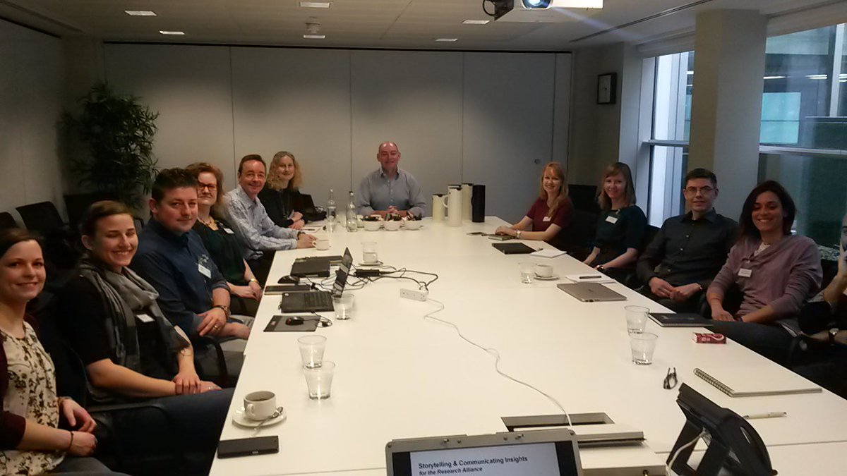 Colleagues from our global network The Research Alliance begin their training on storytelling at our @CrestonUnltd Group HQ in London