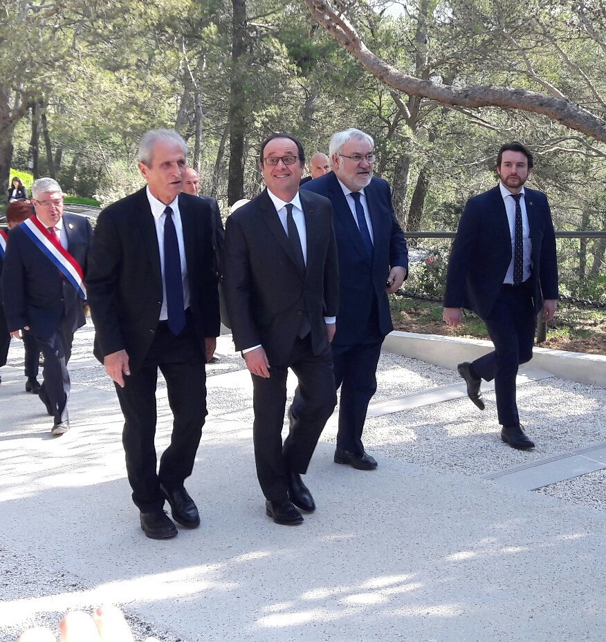 Le président <a href="/fhollande/">François Hollande</a> inaugure ce matin au Faron le mémorial du Débarquement de Provence rénové.
