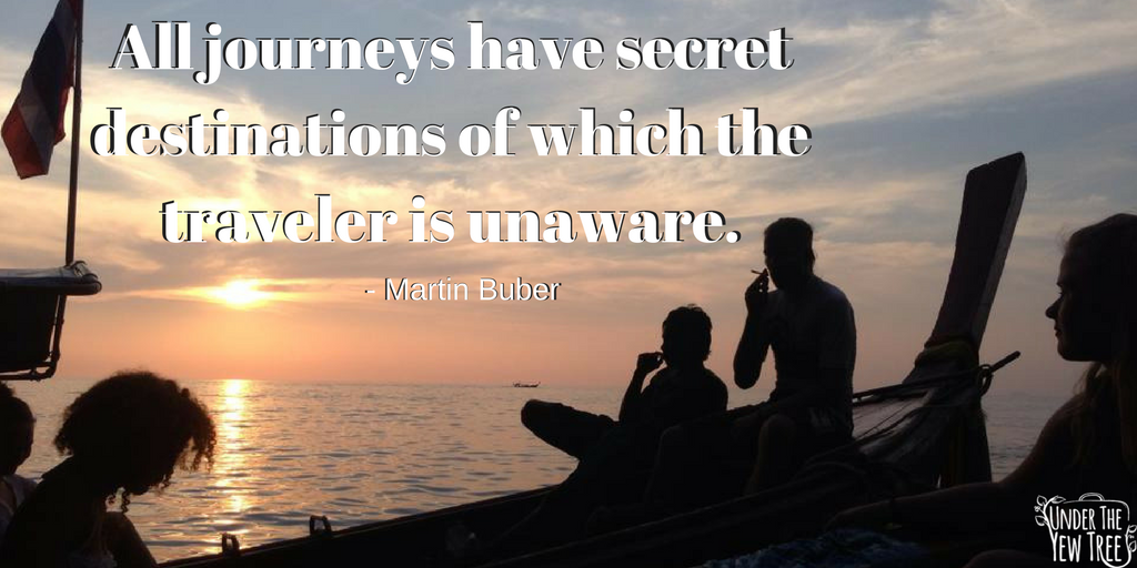 "All journeys have secret destinations of which the traveler is unaware." -Martin Buber

#MondayMotivation #TravelQuote