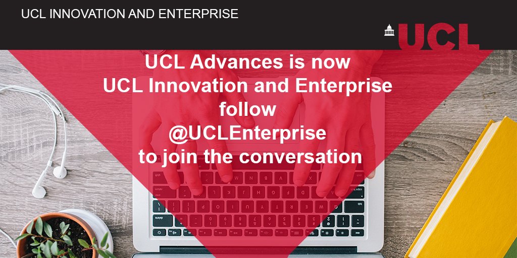UCL Advances is now UCL Innovation and Enterprise. Find our more about #entrepreneurship <a href="/ucl/">UCL</a>, by following <a href="/UCLEnterprise/">UCL Innovation & Enterprise</a>.