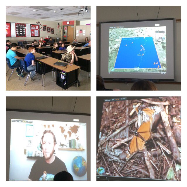 JenicaArends's tweet photo. VFT to Mexico learning about Monarch Butterflies! #geoshow #demdelights https://t.co/5hvUh8YNQr