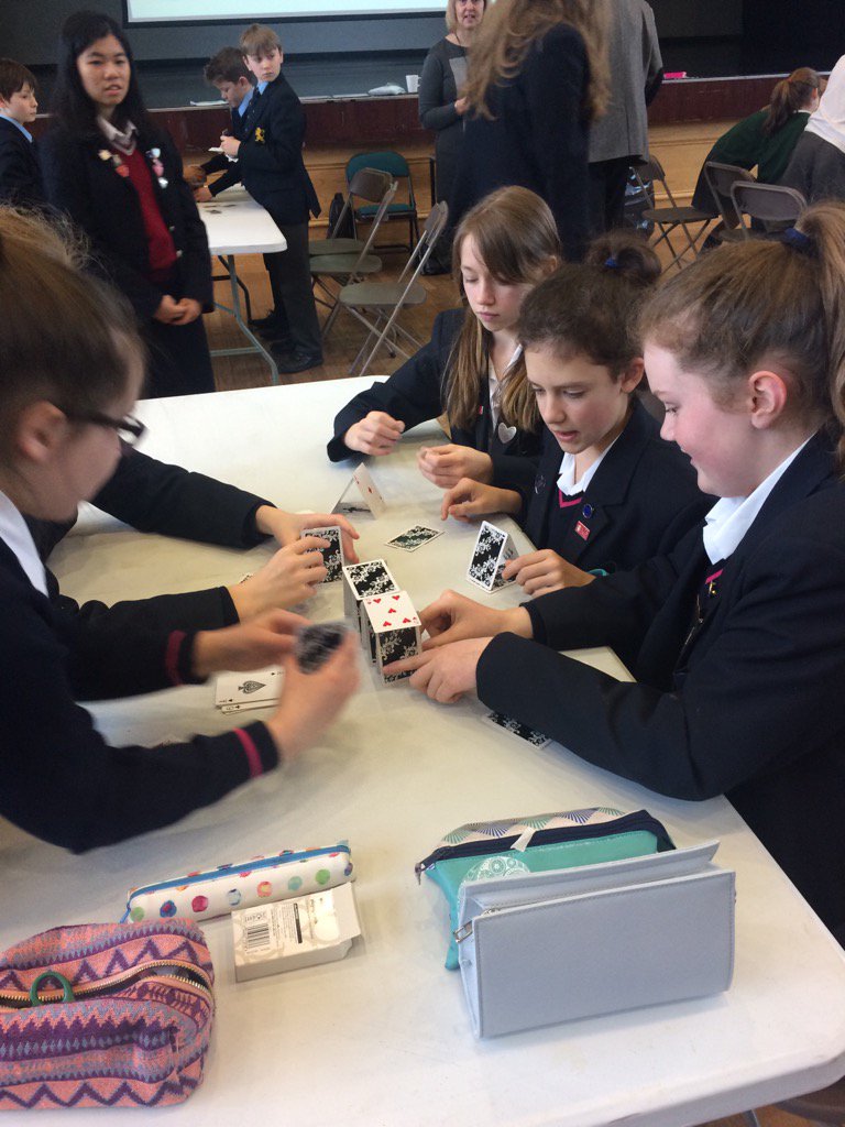 hmsg_stem's tweet photo. #BSW17 HMSG team building foundation of their tower @SeeScience Fun roller coaster challenge https://t.co/hNjs6pxTKE