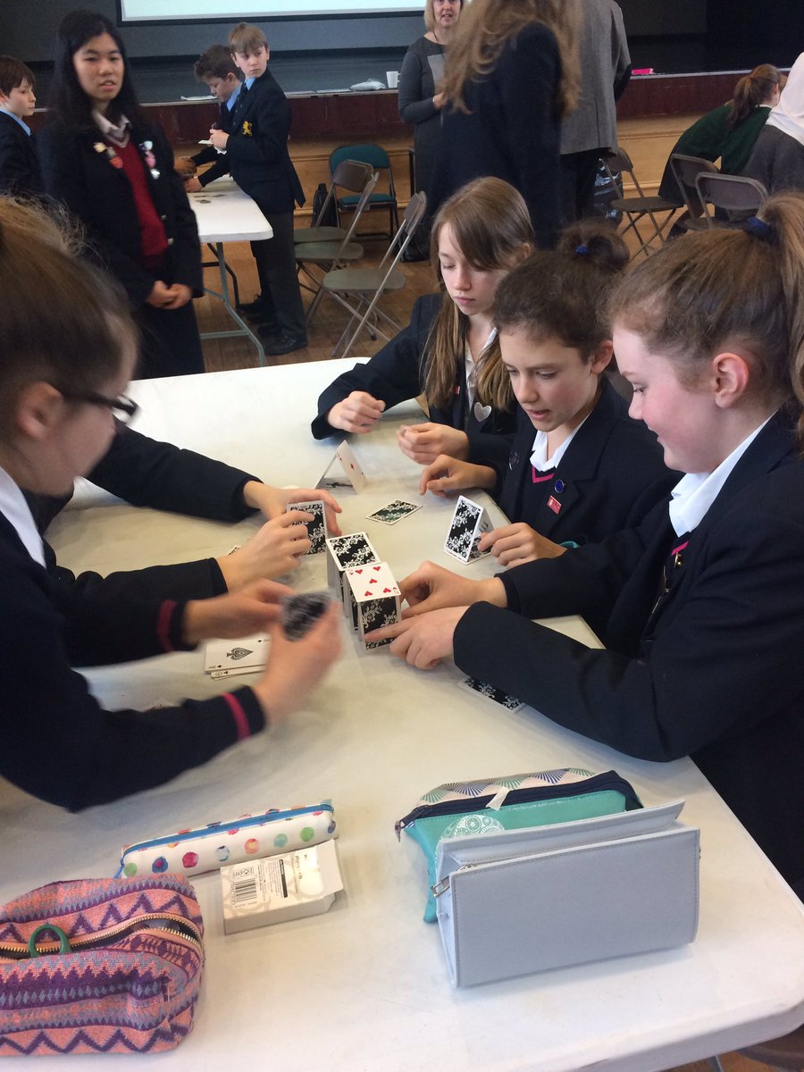 hmsg_stem's tweet photo. @SeeScience Rollercoaster challenge HMSG team start their first tower #BSW17 https://t.co/J3AXLQOtwE