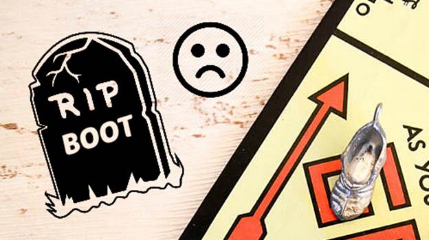 Nooooo! The boot got the boot in the <a href="/MonopolyUK/">MonopolyUK</a> #MonopolyVote!! On the plus side, we are getting a penguin and a t-rex, so not all bad.
#ad