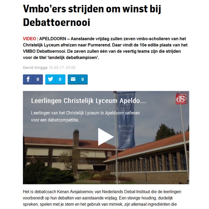 schooldebat's tweet photo. Leuk filmpje debatworkshop van @KAvsjaloemov op @LyceumApeldoorn voor ons landelijke debattoernooi 17-3! #vmbodebat https://t.co/PI9RVY4kj3 https://t.co/SMLe97PszY