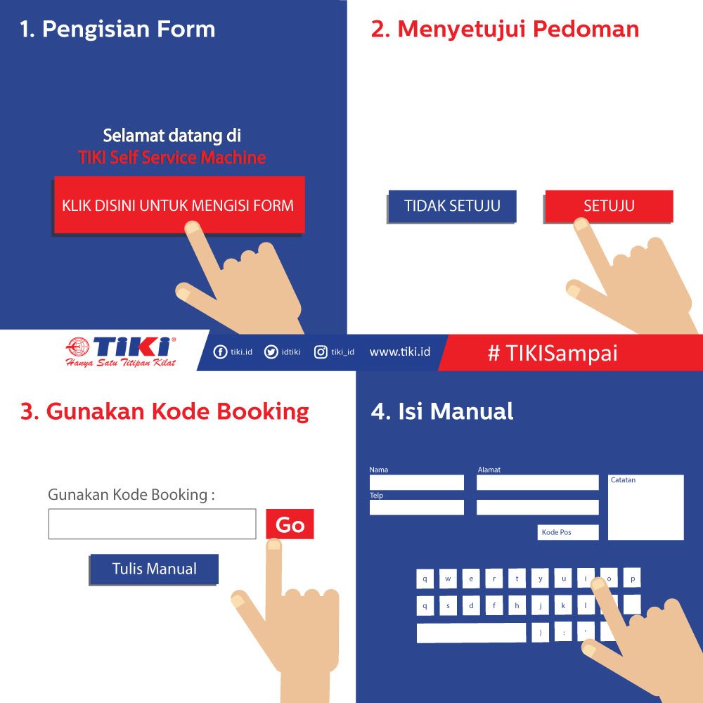 IdTiki's tweet photo. Sobat TIKI,simak panduan cara mengirim paket dengan Self service machine,Kirim paketnya mudah sekali kan #MakePeopleHapy #SelfServiceMachine https://t.co/9rYC3o4XFw