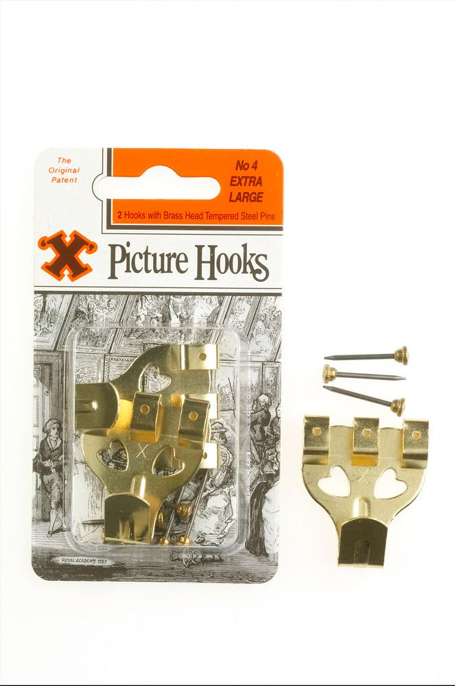 'X' Brand Picture Hooks - quality hardware