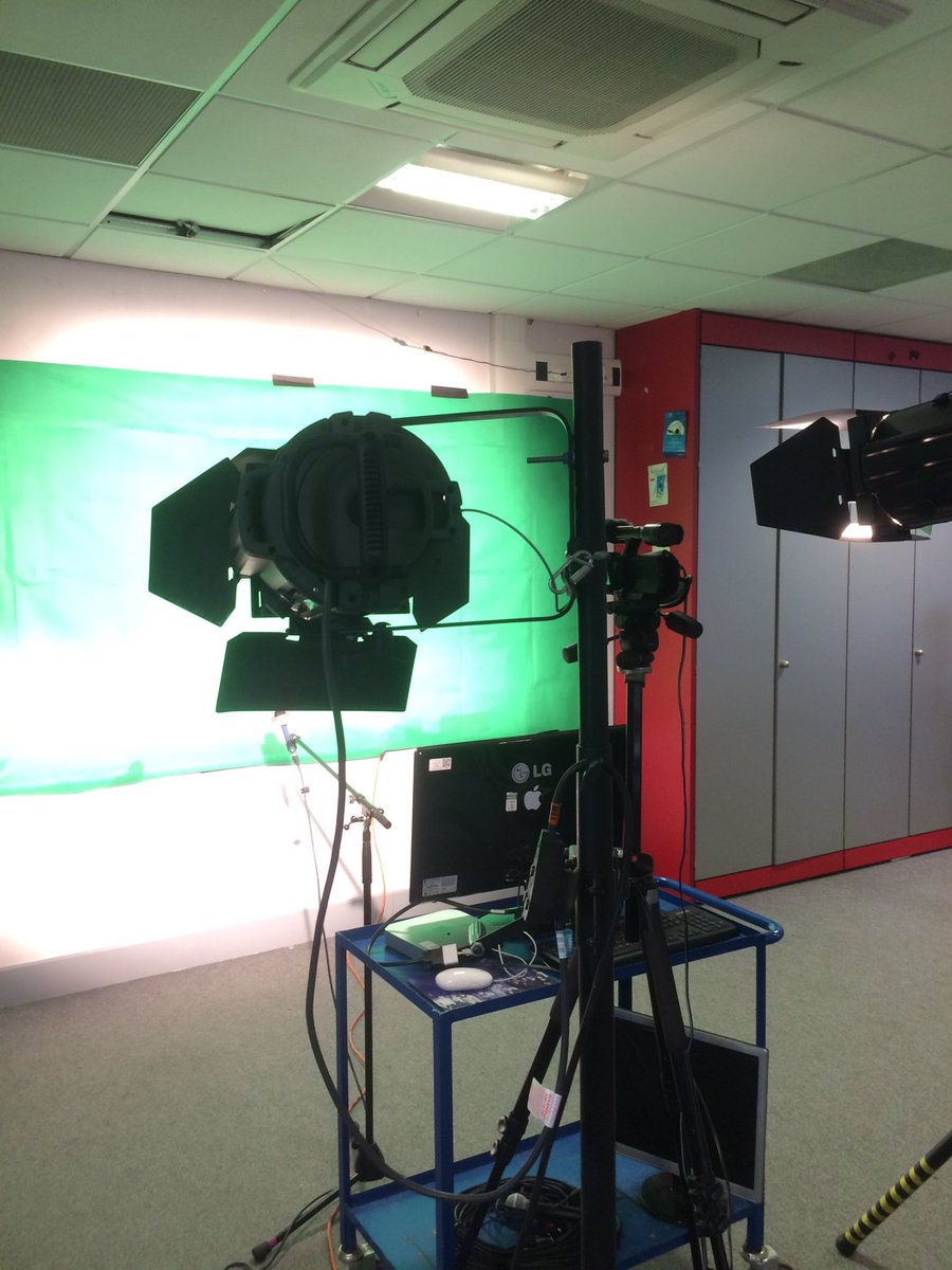 Ready for our first green screen shot! <a href="/BBCSchoolReport/">robyn</a>