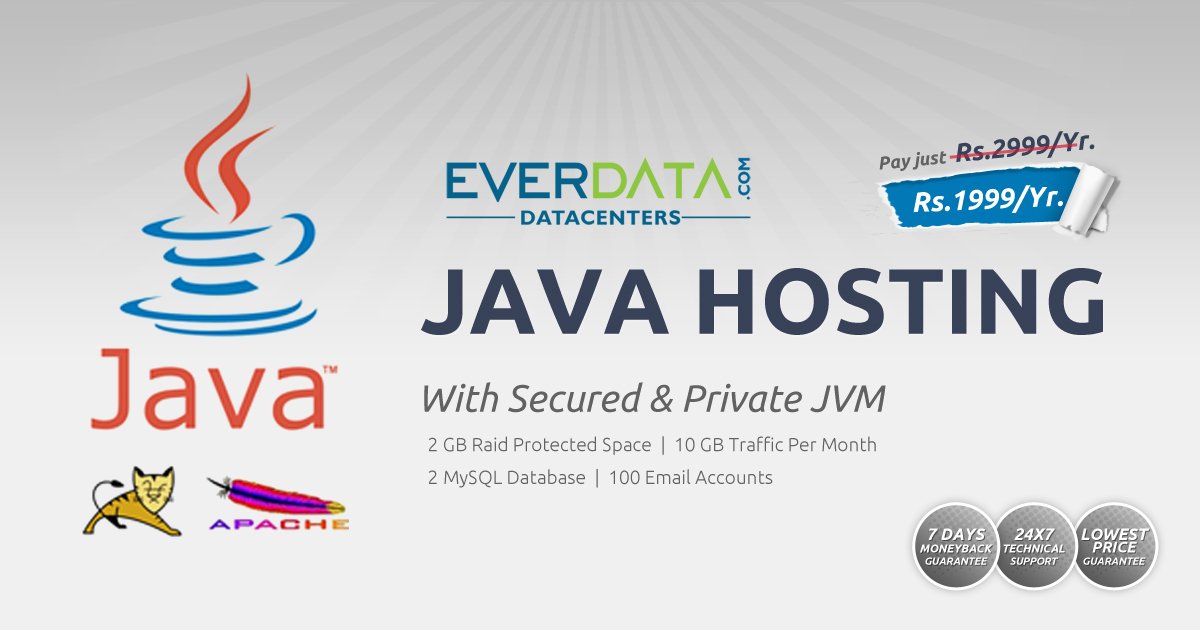 Everdata_Tech's tweet image. Our best plans for Java web hosting in India. @ bit.ly/2mrSKNs
#Javawebhosting #Java