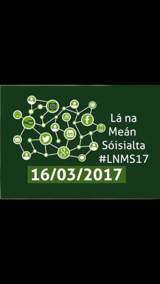 E_Conghaile's tweet photo. Bain usáid as do cúpla focail inniú ar an idirlíon #LNMS17 https://t.co/6jOtKM0I1f