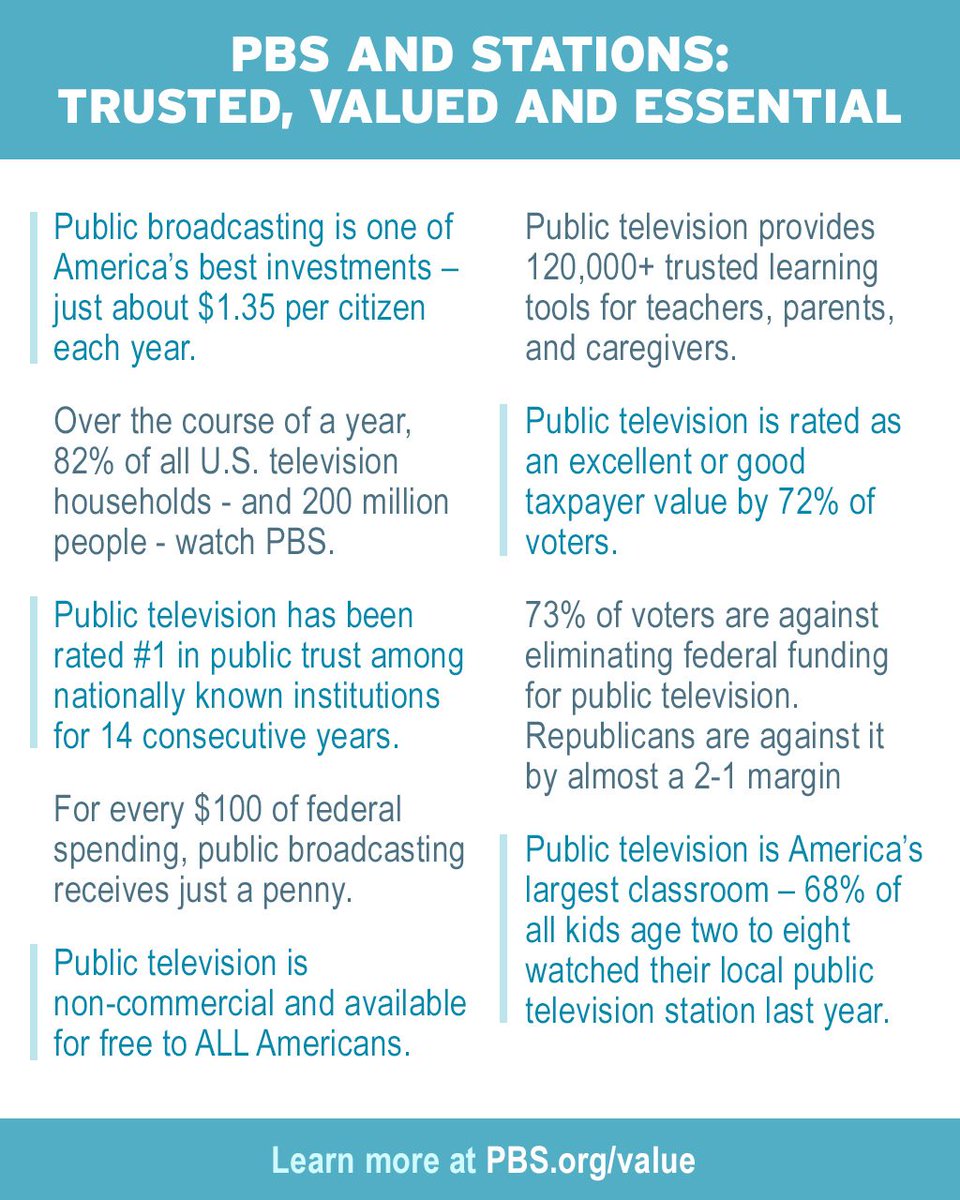 PBS_PR's tweet photo. Read @PBS President &amp; CEO @paulakerger's statement on proposed federal funding cuts here: https://t.co/wRVbUFvyr3 https://t.co/XifXPaQOdv