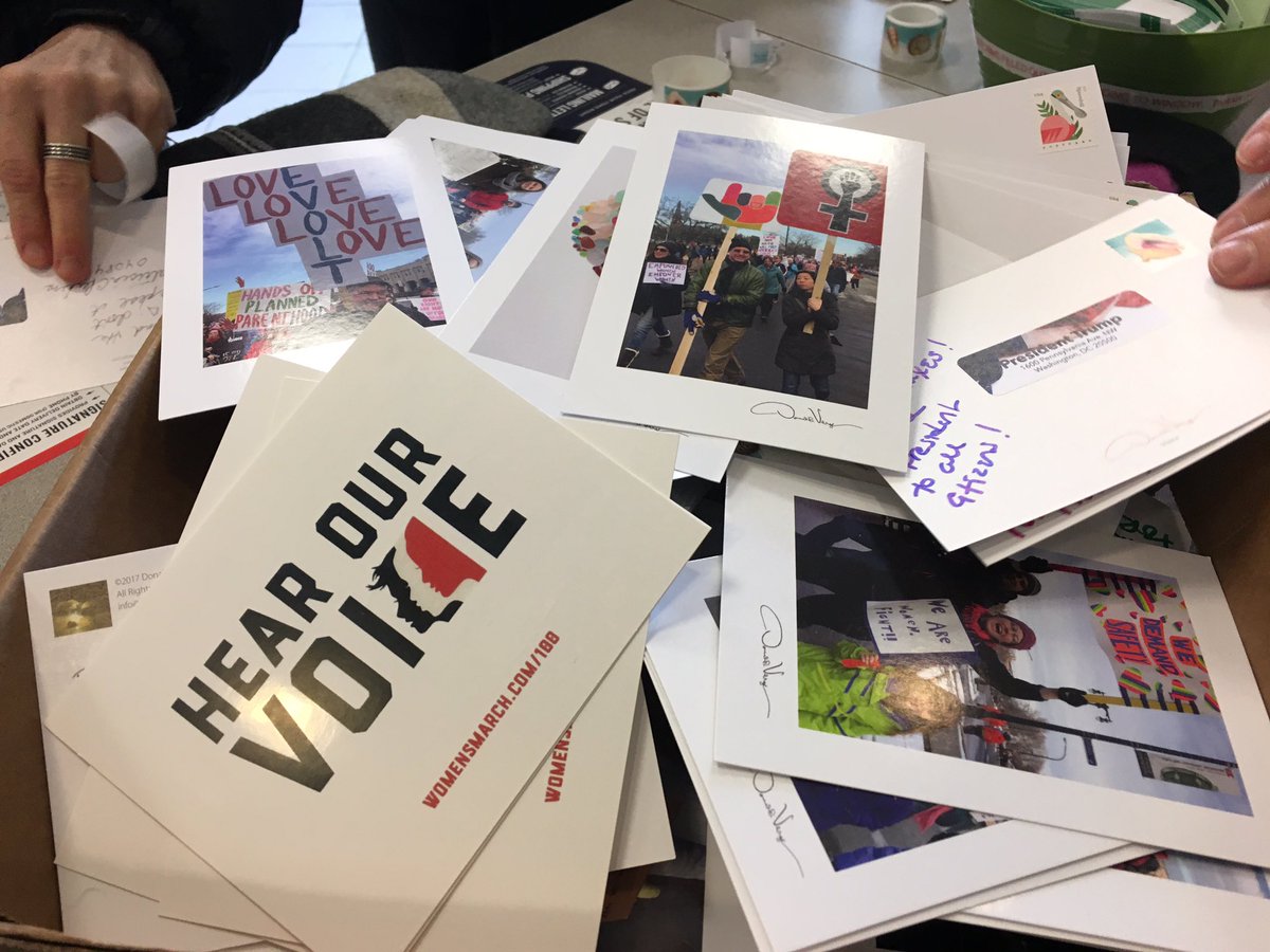 MarchForthMaine's tweet photo. #idesOftrump #RESISTANCE Portland,Me sent 1,000 cards on Ides of Trump https://t.co/bNPPLfpTVG