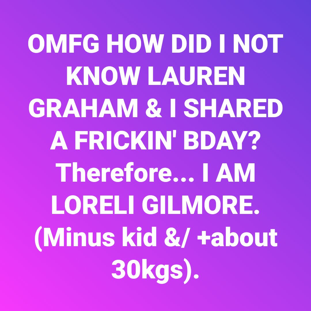 saml_s's tweet photo. @thelaurengraham discovering we share a bday has pretty much made my 33rd the best ever. Only meeting you for coffee would top it. https://t.co/X0lNjzcwQ3