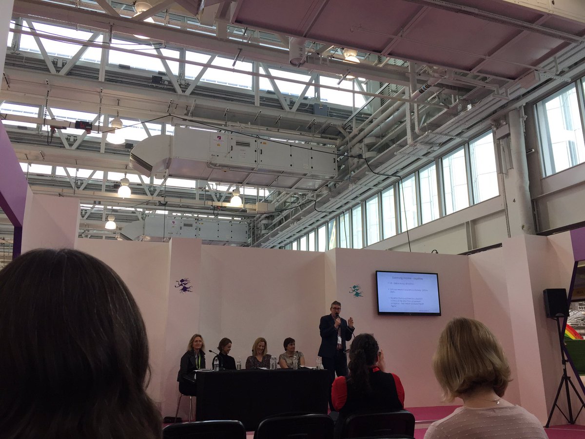 iamarieb's tweet photo. What has licensing ever done for us? #LBF17 https://t.co/AO8PUGAl35