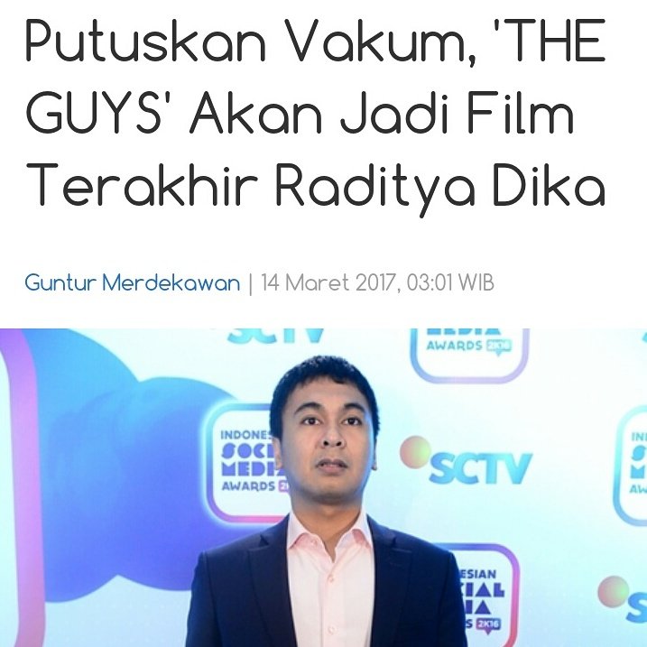 Wadaww.. Jangan sampai vakum selamanya Bang <a href="/radityadika/">raditya dika</a> .

#radityadikans #radityadika