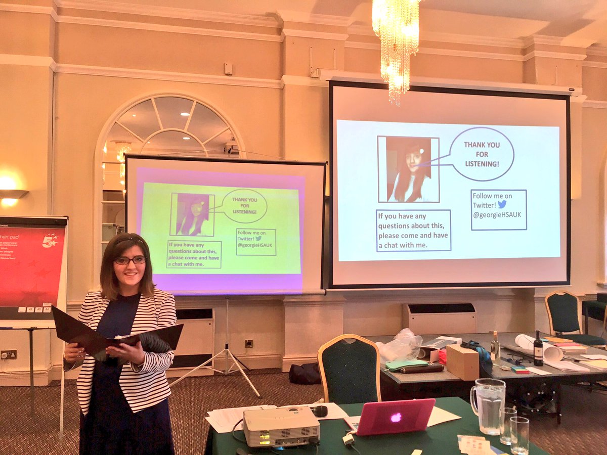 ralphs_georgina's tweet photo. I have just presented my Georgie's Guide to One Page Profiles presentation and it was outstanding!      🎤😀👍🏻🌟 #SEWCaln @HSAUK @hsacymru https://t.co/dSWFOTKAI7
