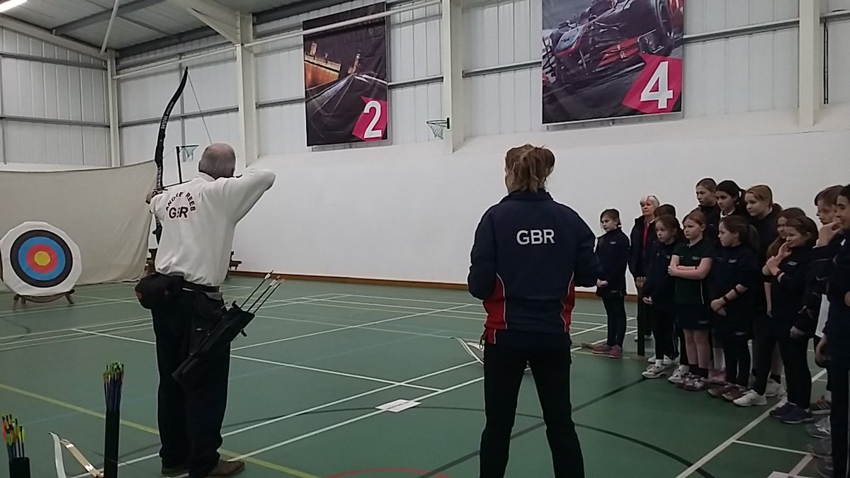 We're enjoying some brilliant #archery taster sessions here today with <a href="/PerfArchCoach/">P A Coaching</a>, teaching the girls some new skills! #knownandnurtured