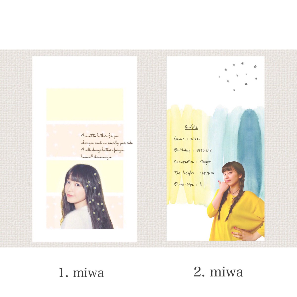 emiwa_no_iro's tweet photo. *

フォロワーさん1,100人ありがたん企画💐
4枚目をよーくみて参加してね☺︎

#えみわの加工画

#miwa
#本田翼
#新垣結衣
#多部未華子
#有村架純
#小松菜奈

#1mmでもいいなと思ったらRT

* https://t.co/lQgy242Znw