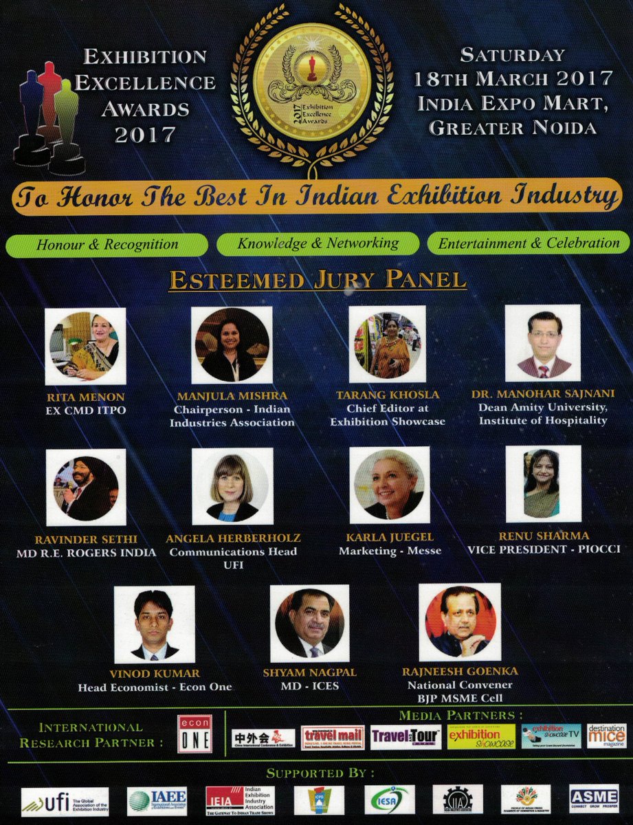 AsmeIndia's tweet photo. @Asmeindia Support Exhibition Excellence Awards 2017 https://t.co/9ZGSvKNrUf