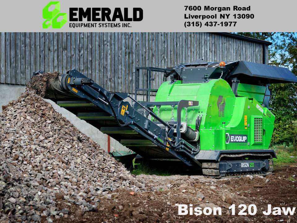 EmeraldESI's tweet image. Great things come in small packages!! Bison 120 Jaw 90tph 26,500lbs #CompactCrushers #CrushAnywhere #Jaw #ThursdayThoughts