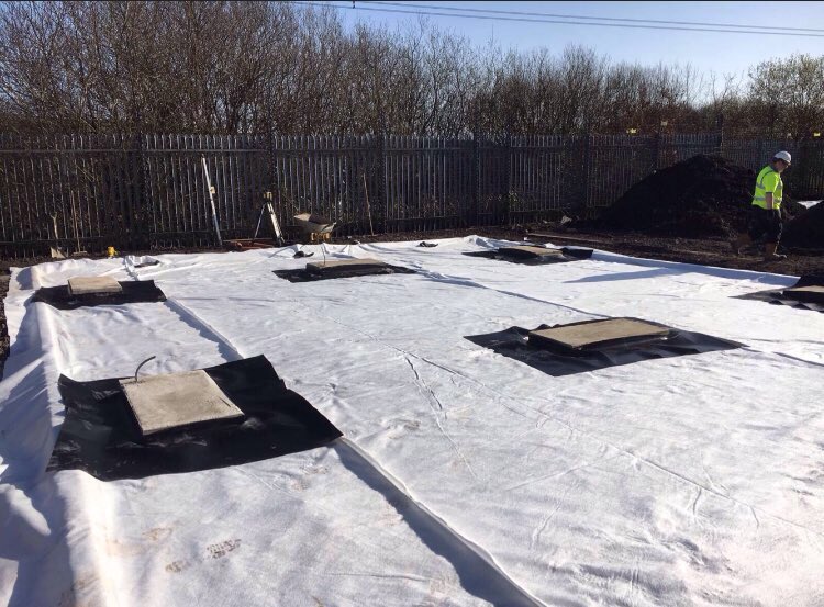 CotterillCon's tweet photo. After a challenging install, due to weather conditions, the liner has been successfully installed at Travellers Rest Western Power Depot 💪🏼 https://t.co/T5YUZ5yY0H