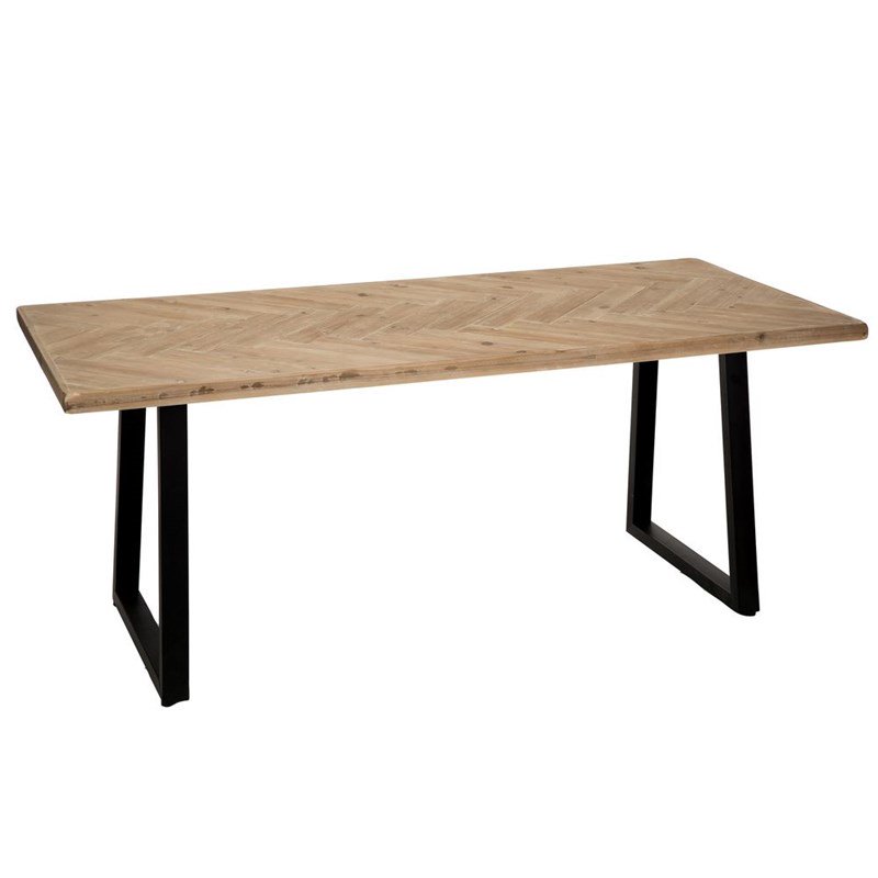 __Bennu's tweet photo. Mesa en madera con patas de metal, ideal para ambientes rústicos o industriales.

#decoracion
#interiorismo https://t.co/K8N4pYi3HW
