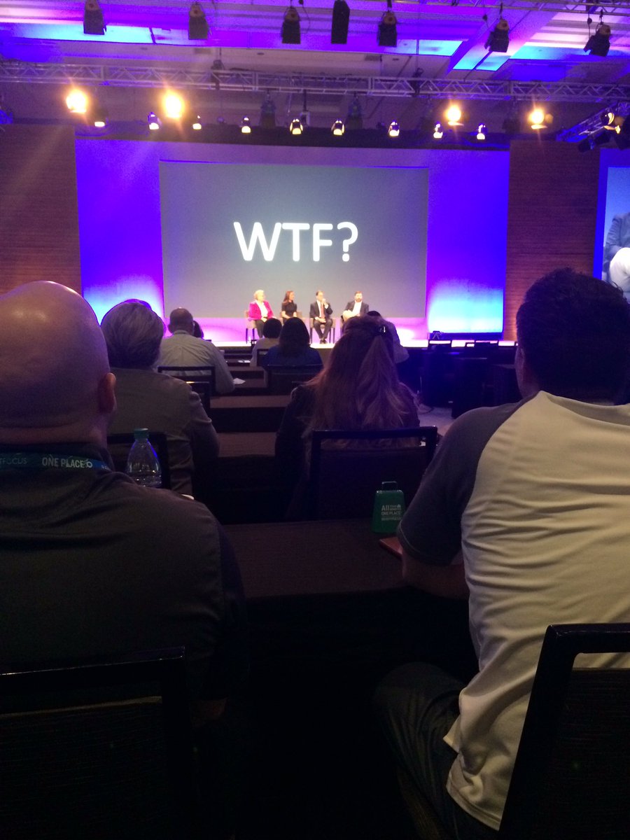 n8randall's tweet photo. Super excited for the regulatory discussion "The Future of Health Care Reform" - I think the picture speaks for itself... #oneplace2017 https://t.co/8EG6VvZ8Ra