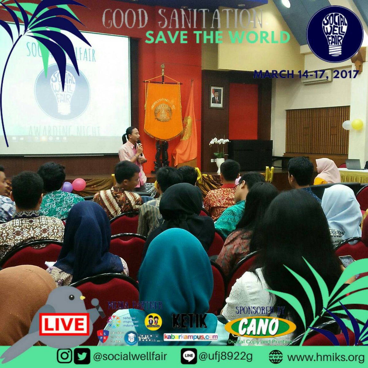 [LIVE REPORT]

Saat ini sedang berlangsung SWAN (Social Wellfair Awarding Night) di AJS FISIP UI.
(1/3)