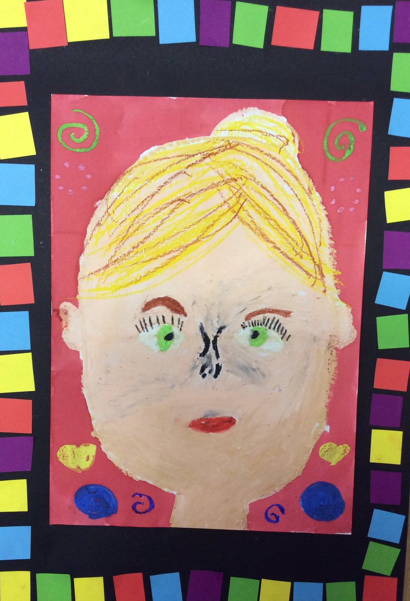 RubyPerks's tweet image. Beautiful self portraits by our Gr 2s. @ParklandsTweet