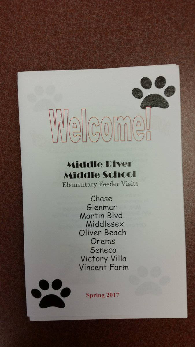 lmussini1's tweet photo. Preparing to welcome Oliver Beach &amp; Chase Elem for 5th grade orientation! Ease the transition! @MRMSlions @BCPScounseling https://t.co/5Xd5vX6J4j