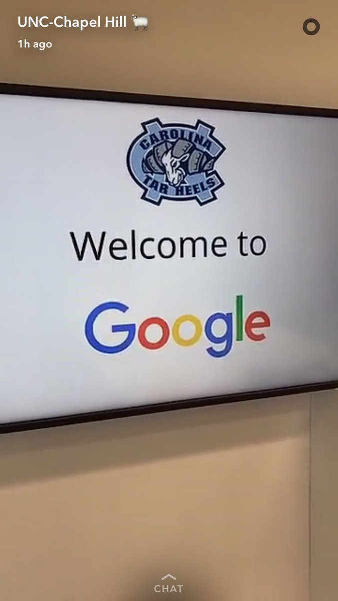 UNC's tweet photo. Follow #MJSB17 in London w/ @mikala_whitaker on 👻. Photos below:

1) unc-chapelhill Snapcode
2) Google HQ
3) Welcome to Google
4) Arsenal https://t.co/oM1V9p8JF5