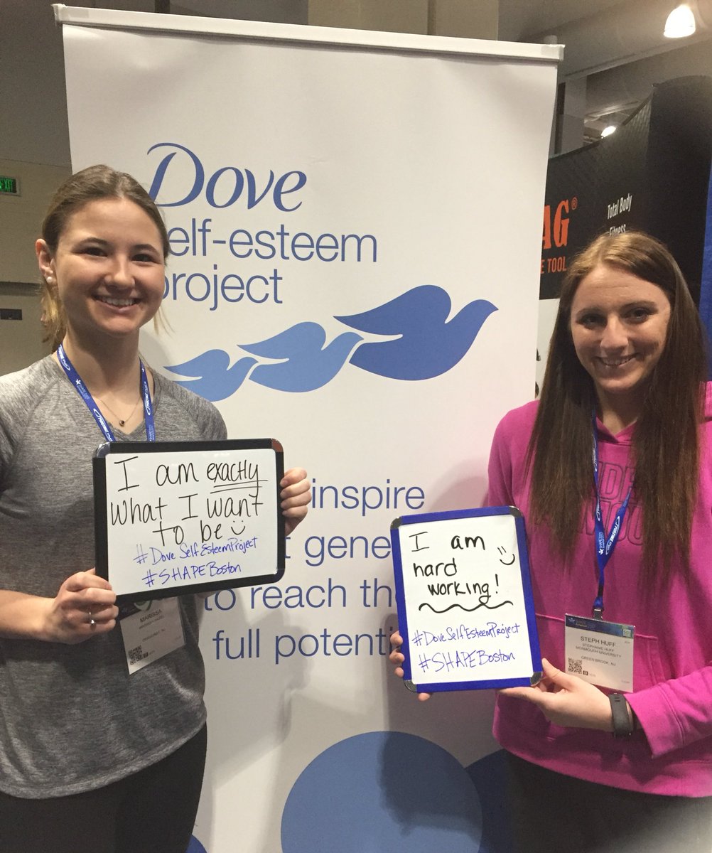 Former FP Reps Steph and Marissa visiting the #DoveSelfEsteemProject at #SHAPEBoston 🤸🏻‍♀️😁