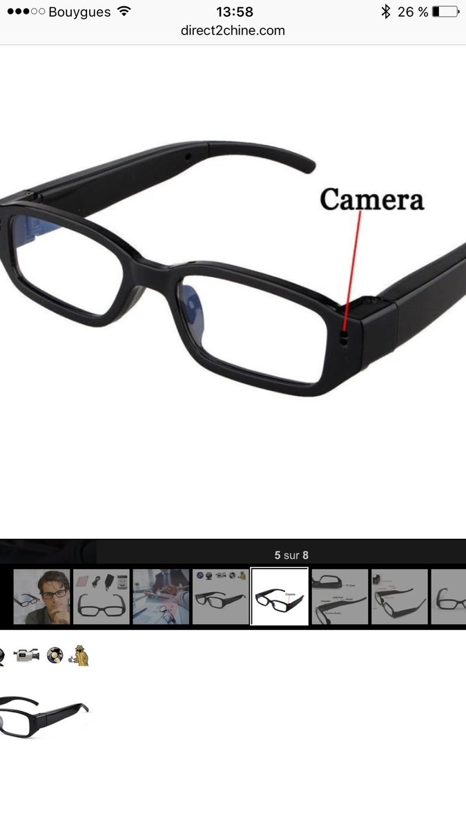 direct2chine's tweet image. Spécial objets espions sur direct2chine.com direct2chine.com/2017/03/lunett… 20 euros #journaliste #espion @CDDJournaliste @EspionageMakeup
