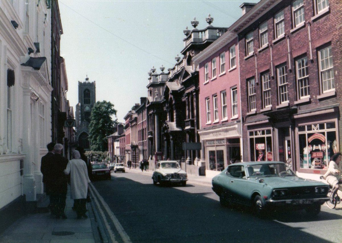 Outside the waffle house in the late 70s on St Giles Street. Ain't much changed!  #ThrowbackThursday #Norwich #History