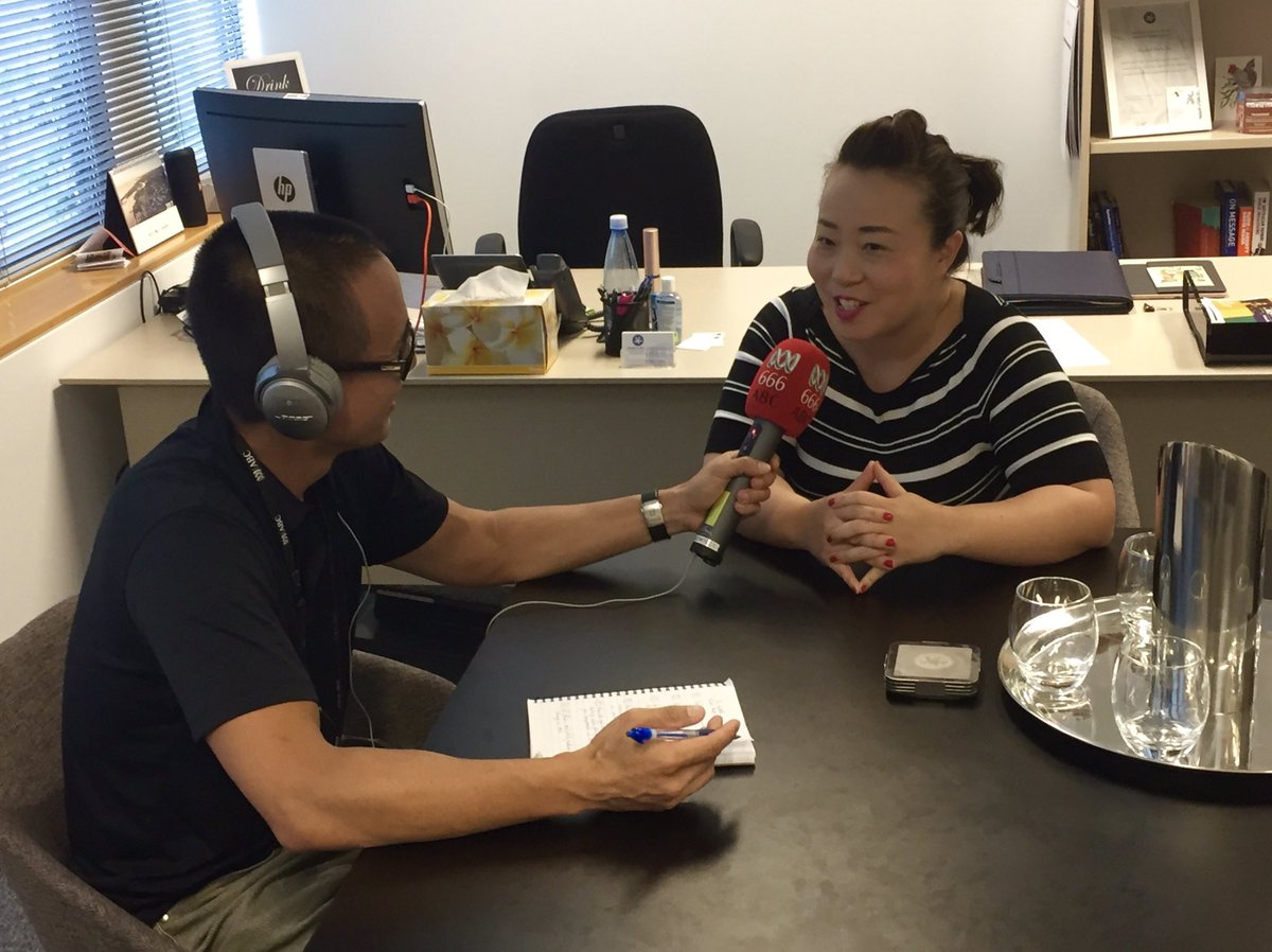 ElizabethLeeMLA's tweet photo. Belco's own Kimbo impressed all of #Canberra with his phenomenal campaign in #ACTelection2016. Today he interviewed me for @abccanberra #CBR https://t.co/9zpIeRCYj0