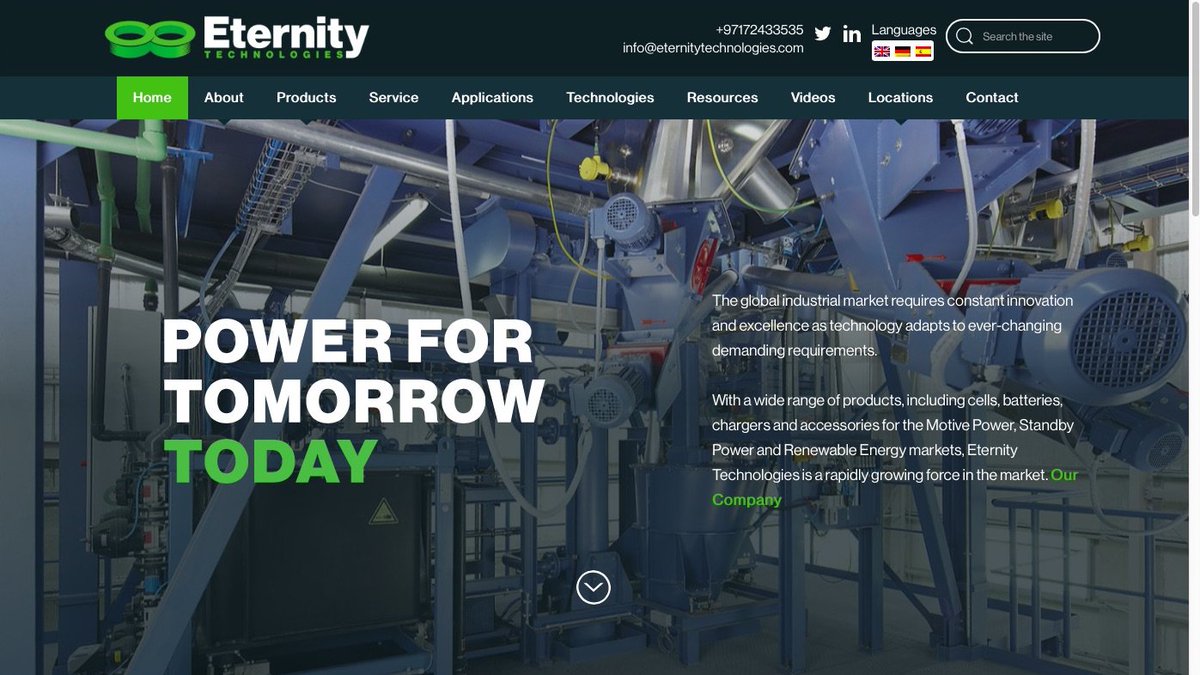 EternityTec's tweet photo. Successful launch of our new multi-lingual website @EternityTec #EternityTechnologiesGmbH #EternitytechnologiesIbericaSA #Germany #Spanish https://t.co/LXlszP0h2u