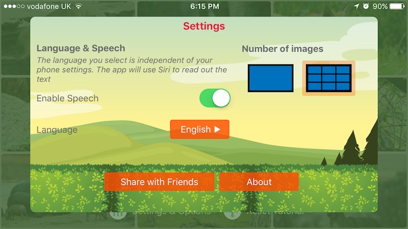 BabiiApps's tweet image. You can have Babii! display only one image at a time and cycle through them just by tapping on the screen. #FlashcardGame #appsforkids