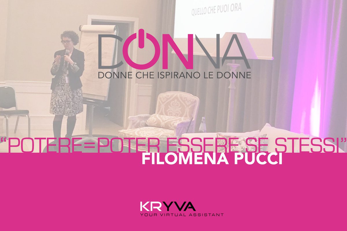 KrisztinaFekecs's tweet photo. Da portare con sé ogni giorno.#donneinazione #donnaon @carina_coach @FiloPucci @DonnaON_Evento https://t.co/fHZr2cTfJc