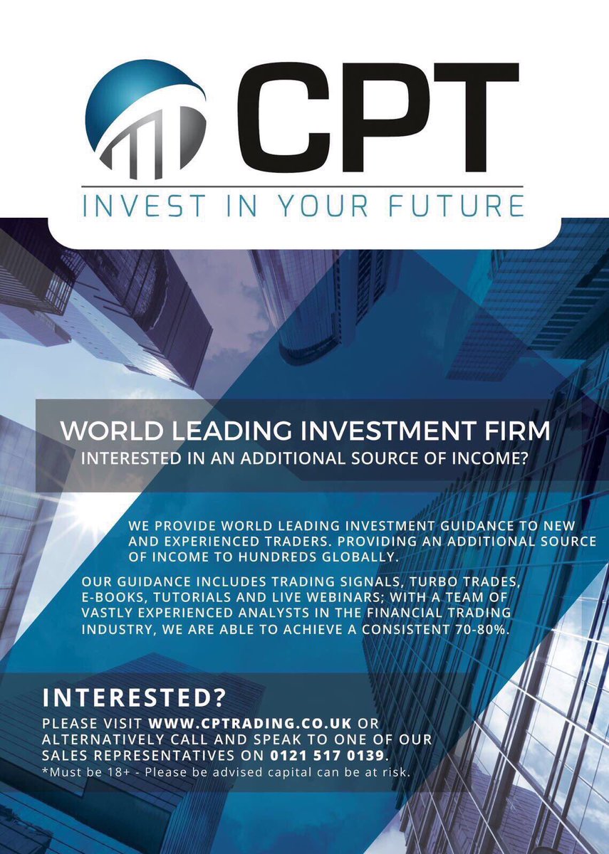CptradingSteve's tweet photo. Interested in an additional source of income? Become a part of the fastest growing investment firm specialising in Forex &amp; Binary Trading ✅ https://t.co/9g6aGEBHsm