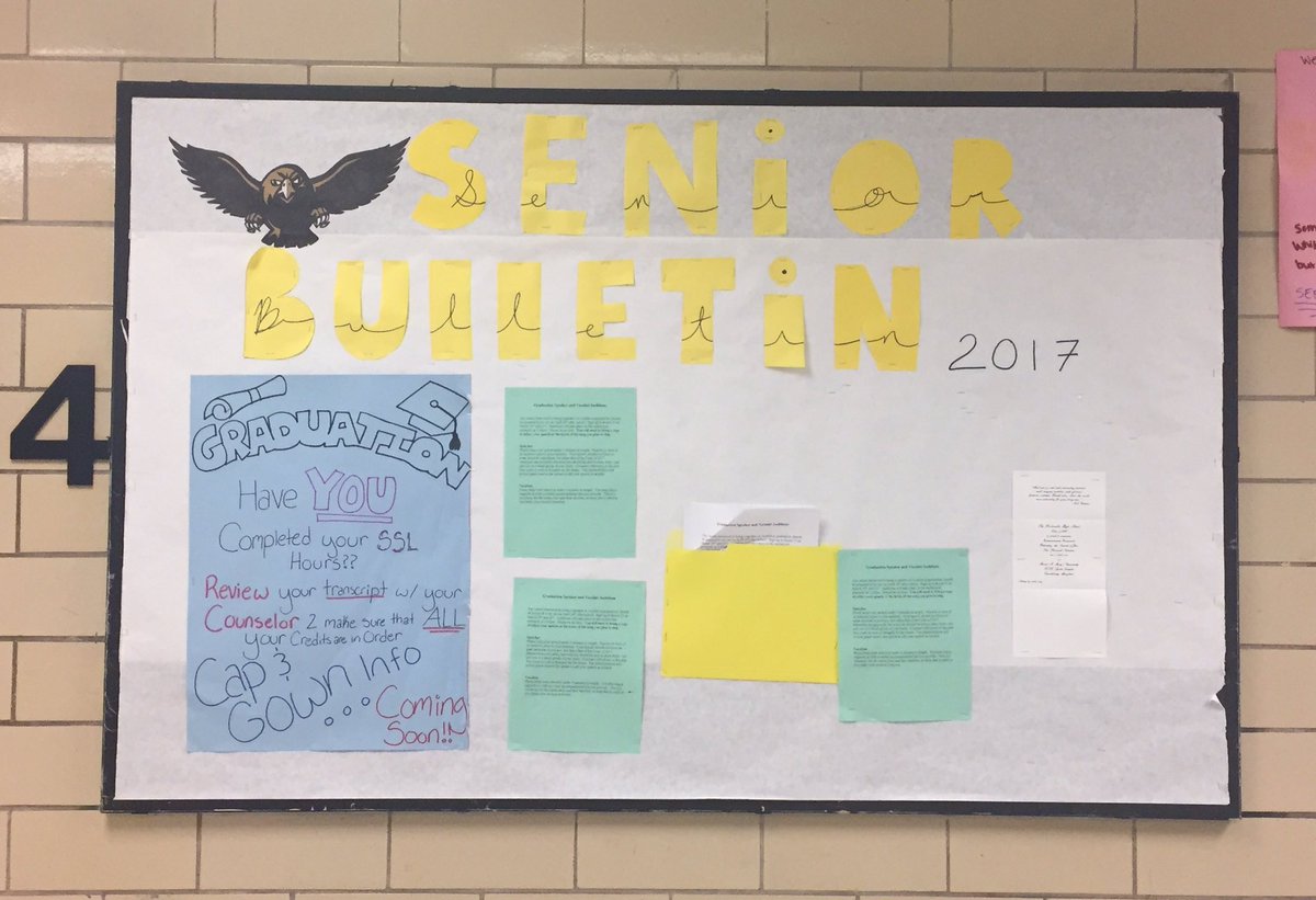 poolesville2017's tweet image. Seniors! Come to the senior bulletin board and sign up to be a graduation speaker/vocalist!! Tryouts are April 20th!