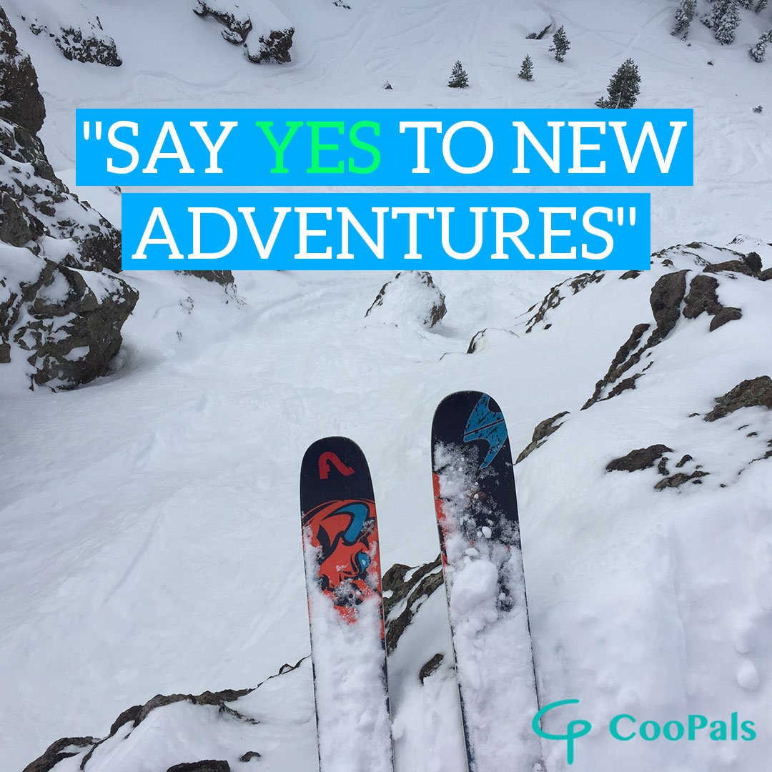CooPals1's tweet photo. "Say Yes to New Adventures"
#snowboard #snowski #funny #snow #snowboarding #ski https://t.co/fXakZolqdx