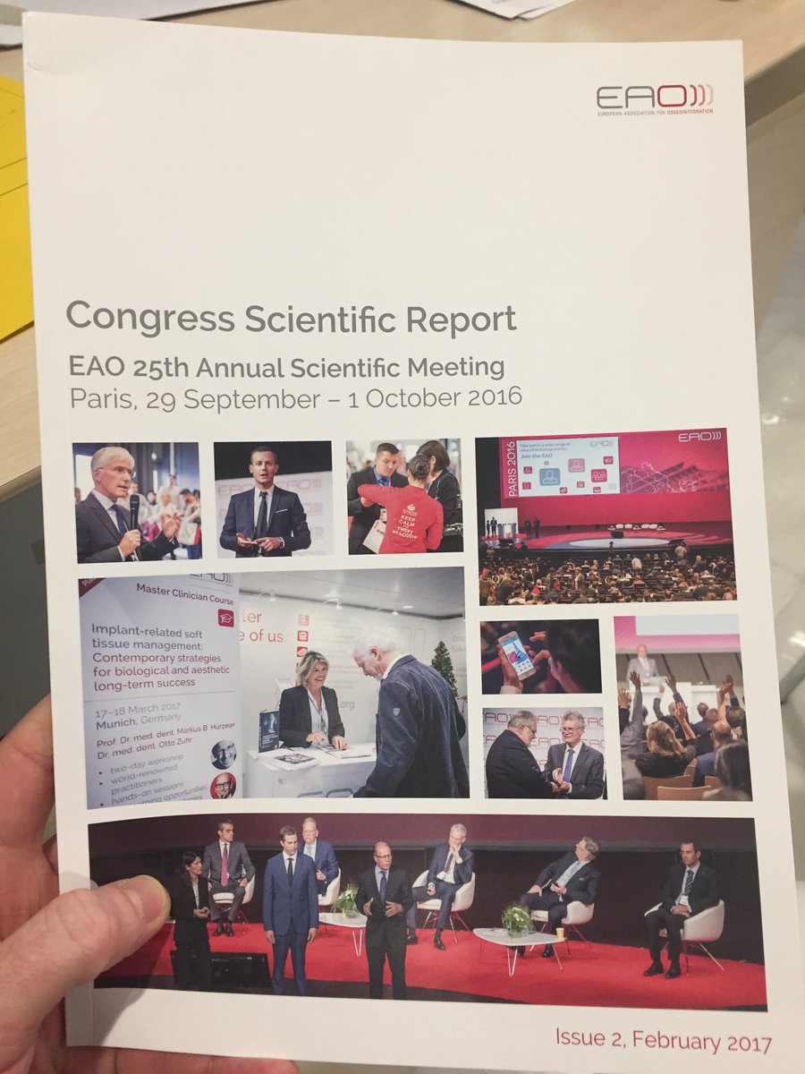 GuillemEsteve_'s tweet photo. ¡Here it is! @EAO_Association Congress Scientific Report Paris 2016. ¡¡Very nice job @AulaDental team !! https://t.co/tWh2hfGTen