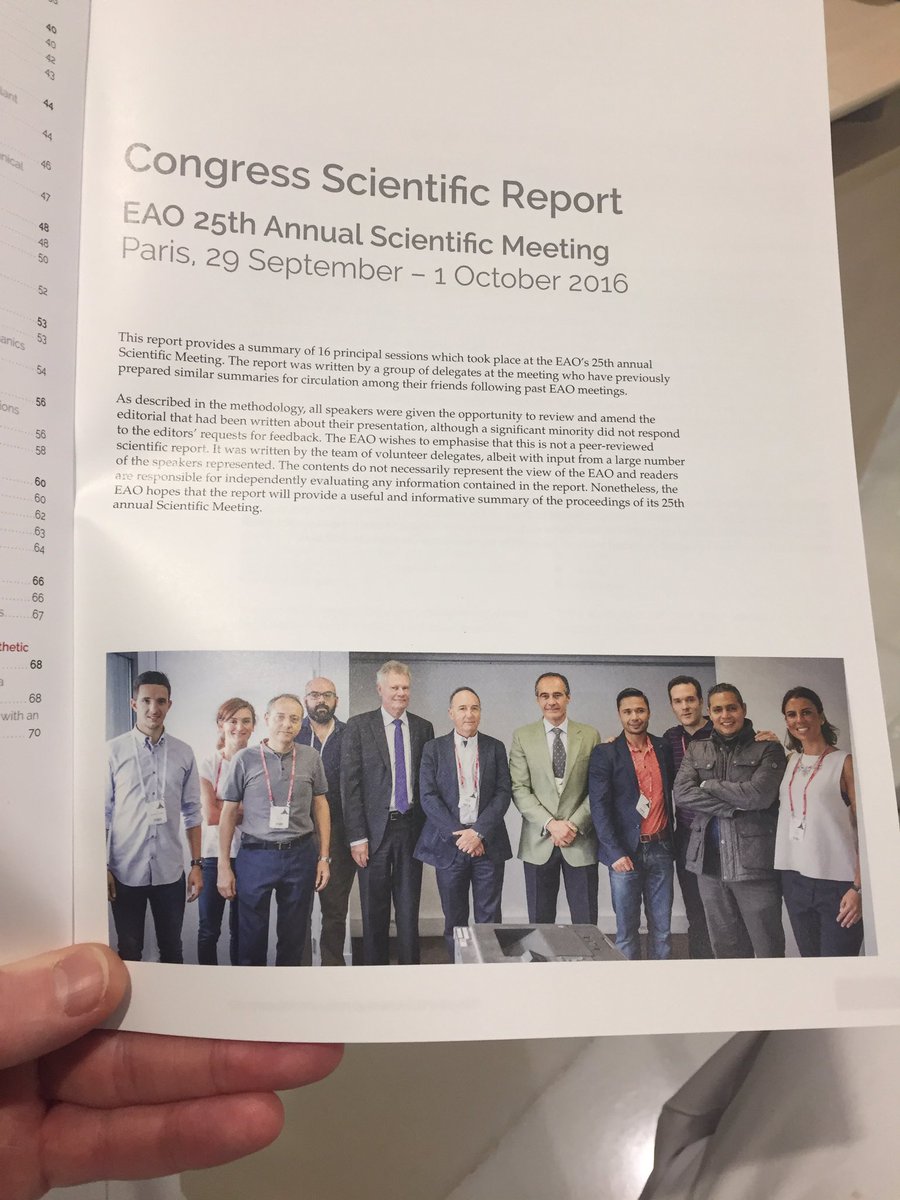 GuillemEsteve_'s tweet photo. ¡Here it is! @EAO_Association Congress Scientific Report Paris 2016. ¡¡Very nice job @AulaDental team !! https://t.co/tWh2hfGTen