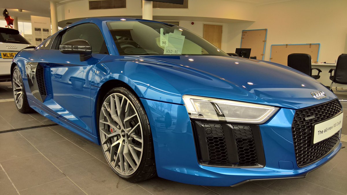 BenWinterz's tweet photo. My dads new car 🙌 can't wait to go and pick this up with him! #R8 #Audi https://t.co/ERrDhCy766