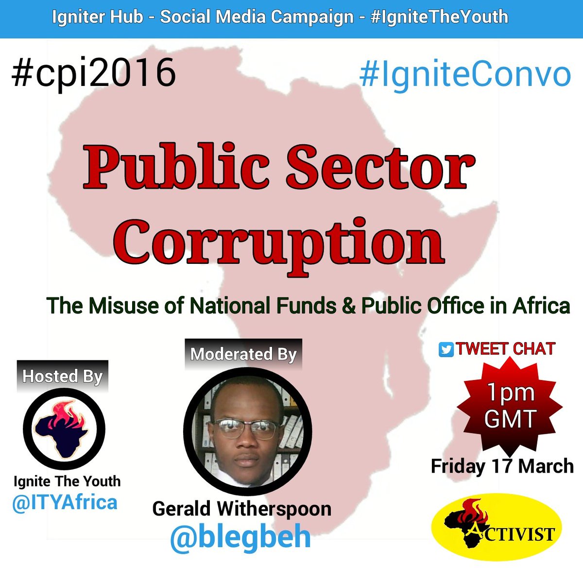 blegbeh's tweet image. Tune in tomorrow to participate in @ITYAfrica 1st #TweetChat on Public Sect. #Courruption in Africa...a youth-led discussion. #BecauseWEcare